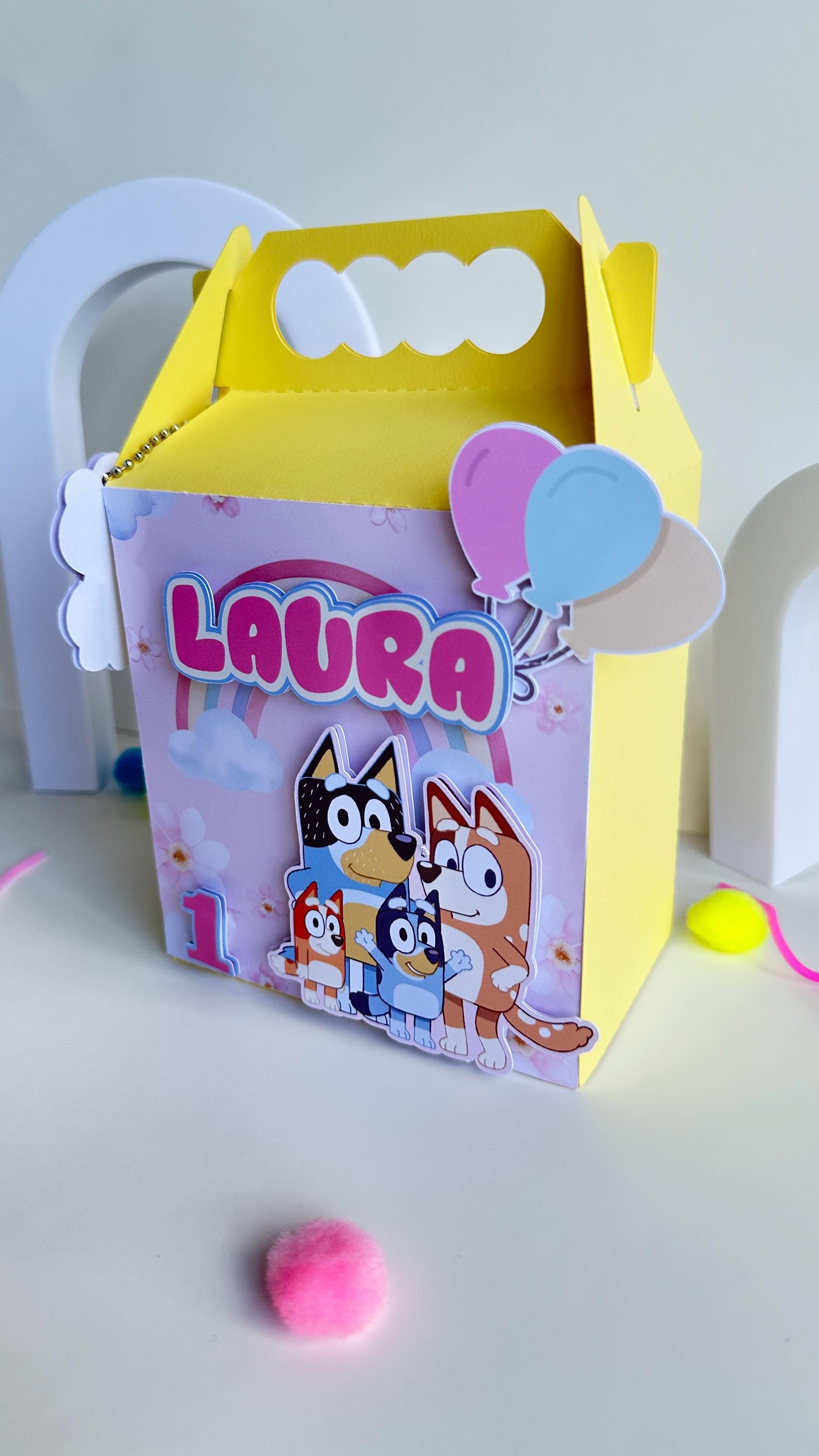 Blue Dog Personalized Favor Box