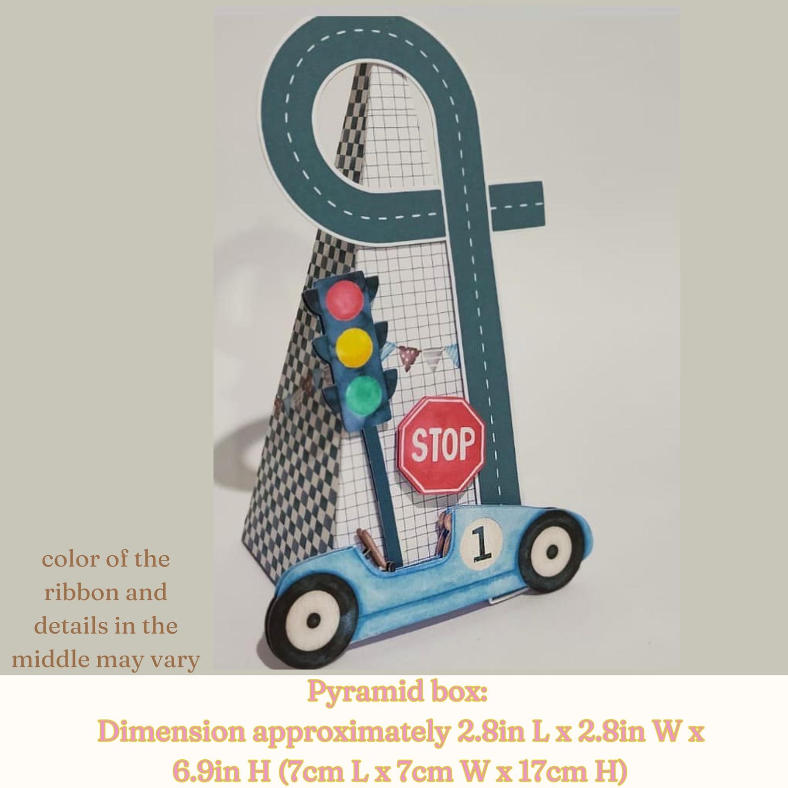 Race Car 4th Birthday Decorations - 8PC Need Four Speed Honeycomb Centerpieces - Vintage Racing Party Table Decor