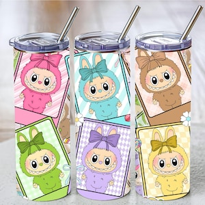 Personalized Labubu Tumblers, Labubu Inspired Tumblers 20oz, Little Monsters Gift Ideas, Custom gifts,Labubu Lover Gift,Gift For Her