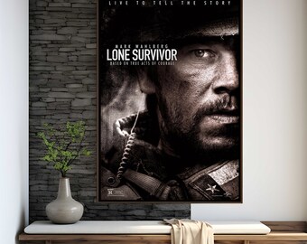 Lone Survivor Movie Poster | High Quality Print | Movie Art | Wall Decor | Film Fan Collectibles | Gift Poster
