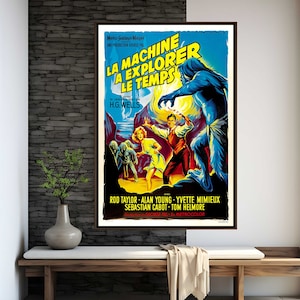 The Time Machine Movie Poster | High Quality Print | Movie Art | Wall Decor | Film Fan Collectibles | Gift Poster