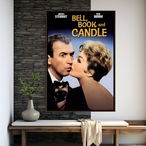 Bell Book and Candle Movie Poster | High Quality Print | Movie Art | Wall Decor | Film Fan Collectibles | Gift Poster