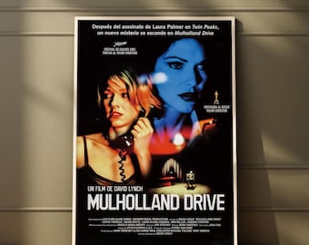 Mulholland Drive Movie Poster | High Quality Print | Movie Art | Wall Decor | Film Fan Collectibles | Gift Poster