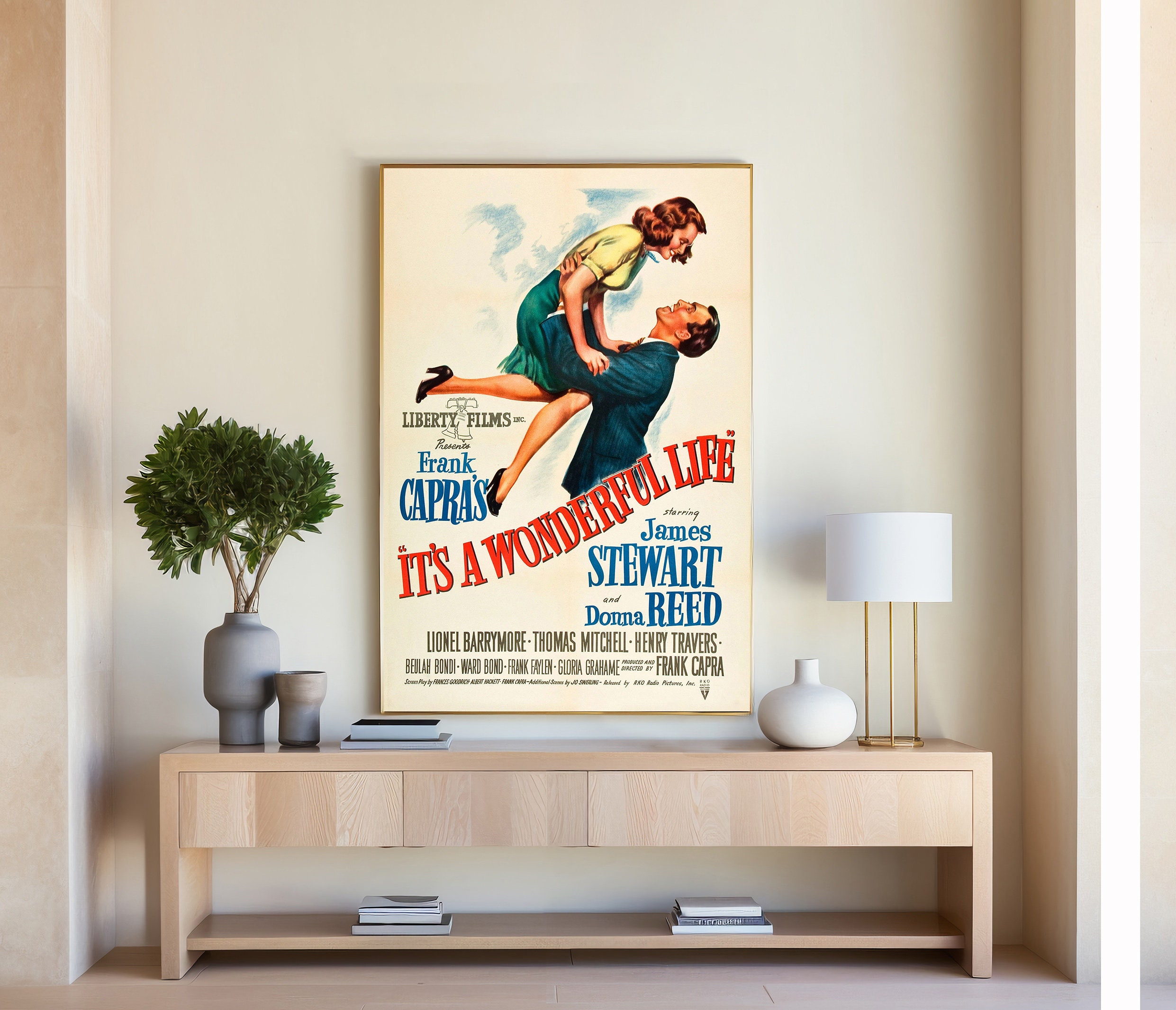 It's a Wonderful Life Movie Poster | High Quality Print | Movie Art ...