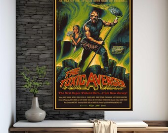 The Toxic Avenger (1984) Movie Poster | High Quality Print | Movie Art | Wall Decor | Film Fan Collectibles | Gift Poster