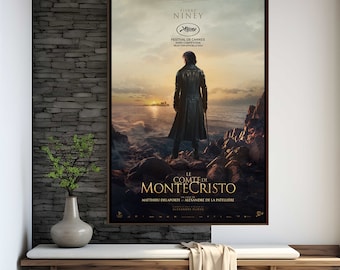 Le Comte de Monte Cristo 2024 Movie Poster | High Quality Print | Movie Art | Wall Decor | Film Fan Collectibles | Gift Poster