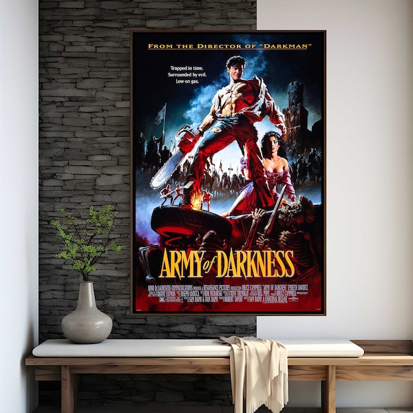 Army of Darkness Movie Poster | Movie Art | Wall Decor | Film Fan Collectibles | Gift Poster