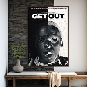 Get Out Movie Poster | High Quality Print | Movie Art | Wall Decor | Film Fan Collectibles | Gift Poster