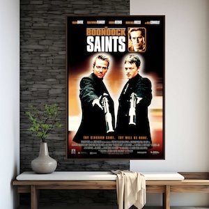 The Boondock Saints Movie Poster | High Quality Print | Movie Art | Wall Decor | Film Fan Collectibles | Gift Poster