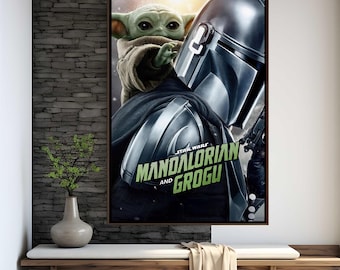 The Mandalorian und Grogu 2026 Film Poster | Hochwertiger Druck | Filmkunst | Wanddekoration | Filmfächer Sammlerstücke | Geschenk Poster