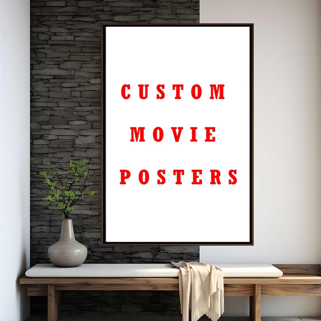 Custom Movie Poster | High Quality Print | Movie Art | Wall Decor ...