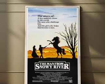 The Man from Snowy River Movie Poster | High Quality Print | Movie Art | Wall Decor | Film Fan Collectibles | Gift Poster
