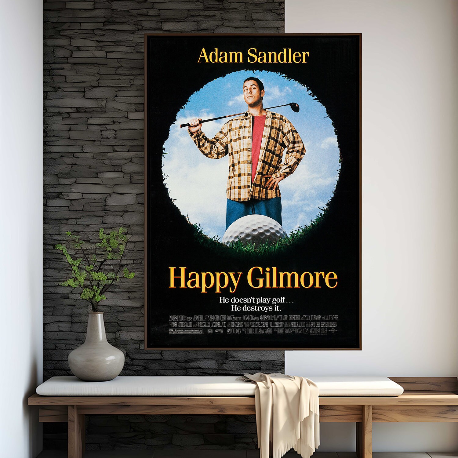 Happy Gilmore Movie Poster | High Quality Print | Movie Art | Wall ...