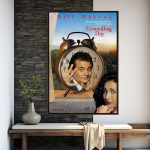 Groundhog Day Movie Poster | High Quality Print | Movie Art | Wall Decor | Film Fan Collectibles | Gift Poster
