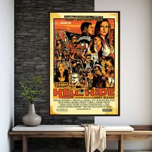 Hell Ride Movie Poster | High Quality Print | Movie Art | Wall Decor | Film Fan Collectibles | Gift Poster