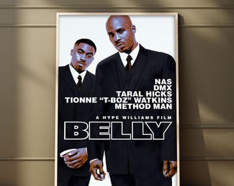 Belly Movie Poster | High Quality Print | Movie Art | Wall Decor | Film Fan Collectibles | Gift Poster