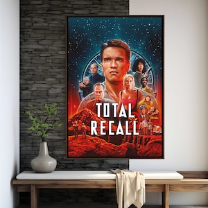 Total Recall Movie Poster | High Quality Print | Movie Art | Wall Decor | Film Fan Collectibles | Gift Poster
