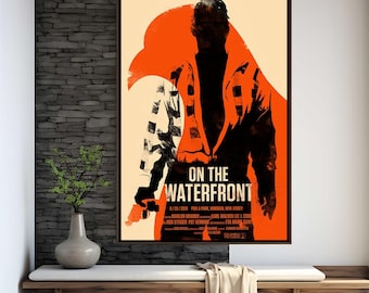 Plakat filmowy „Na nabrzeżu” | Wydruk wysokiej jakości | Sztuka filmowa | Dekoracja ścienna | Kolekcjonerskie gadżety dla fanów filmów | Plakat na prezent