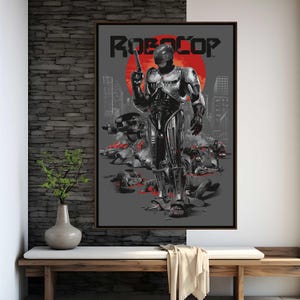 Robocop Film Poster | Hochwertiger Druck | Film Kunst | Wanddekoration | Filmfächer Sammlerstücke | Geschenk Poster