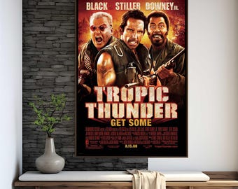 Tropic Thunder Movie Poster | High Quality Print | Movie Art | Wall Decor | Film Fan Collectibles | Gift Poster