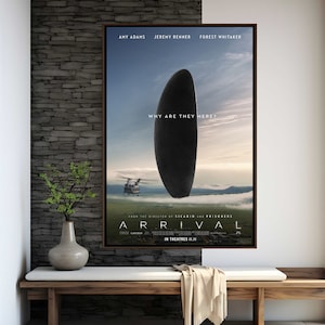 Ankunft Film Poster | Hochwertiger Druck | Filmkunst | Wanddekoration | Filmfächer Sammlerstücke | Geschenk Poster