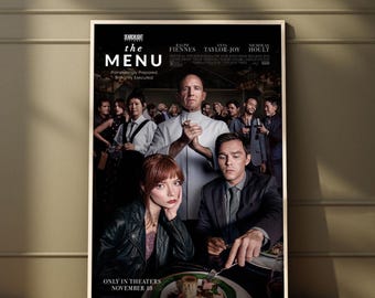 The Menu Movie Poster | High Quality Print | Movie Art | Wall Decor | Film Fan Collectibles | Gift Poster