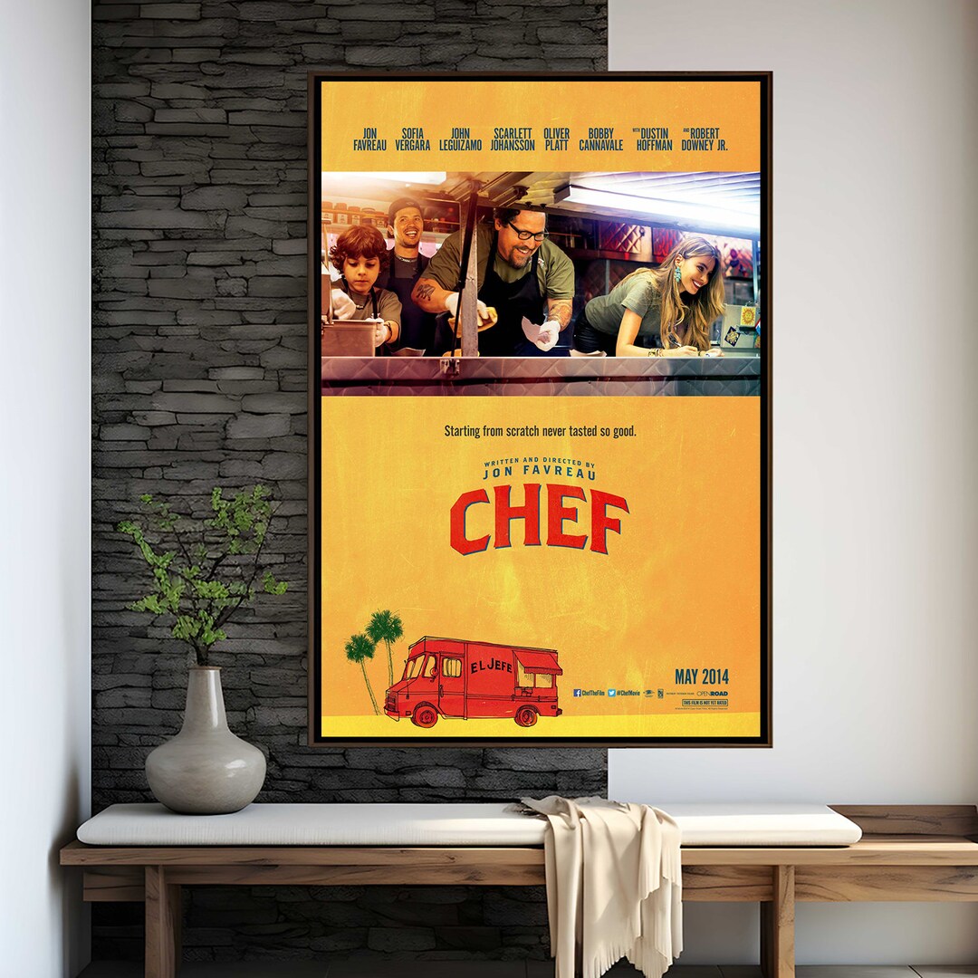 Chef Movie Poster | High Quality Print | Movie Art | Wall Decor | Film ...