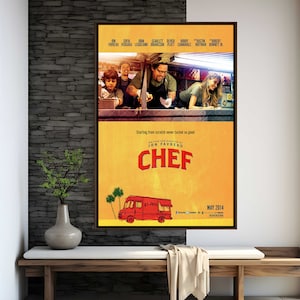 Chef Movie Poster | High Quality Print | Movie Art | Wall Decor | Film Fan Collectibles | Gift Poster