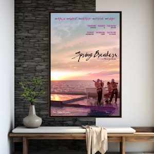 Spring Breakers Movie Poster | High Quality Print | Movie Art | Wall Decor | Film Fan Collectibles | Gift Poster