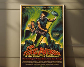 The Toxic Avenger (1984) Movie Poster | High Quality Print | Movie Art | Wall Decor | Film Fan Collectibles | Gift Poster