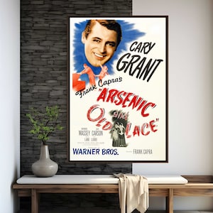 Arsenic and Old Lace 1944 Movie Poster | High Quality Print | Movie Art | Wall Decor | Film Fan Collectibles | Gift Poster