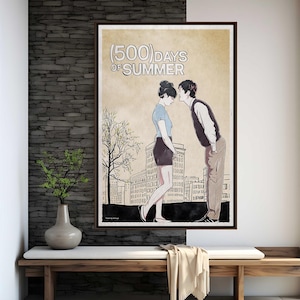 500 Days of Summer Movie Poster | High Quality Print | Movie Art | Wall Decor | Film Fan Collectibles | Gift Poster