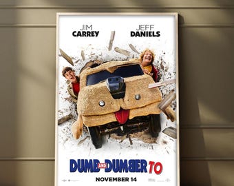 Dumb and Dumber Movie Poster | High Quality Print | Movie Art | Wall Decor | Film Fan Collectibles | Gift Poster