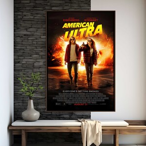 American Ultra Movie Poster | High Quality Print | Movie Art | Wall Decor | Film Fan Collectibles | Gift Poster