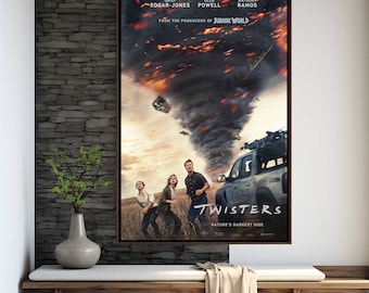 Twisters 2024 Movie Poster | High Quality Print | Movie Art | Wall Decor | Film Fan Collectibles | Gift Poster