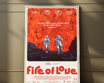 Fire of Love Movie Poster | High Quality Print | Movie Art | Wall Decor | Film Fan Collectibles | Gift Poster