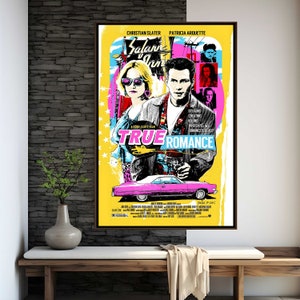 True Romance Movie Poster | High Quality Print | Movie Art | Wall Decor | Film Fan Collectibles | Gift Poster