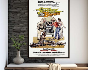 Smokey And The Bandit Movie Poster | High Quality Print | Movie Art | Wall Decor | Film Fan Collectibles | Gift Poster
