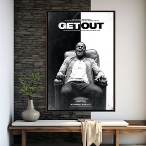 Póster de la película Get Out / Impresión de alta calidad / Arte cinematográfico / Decoración de pared / Objetos de colección para fanáticos del cine / Póster de regalo