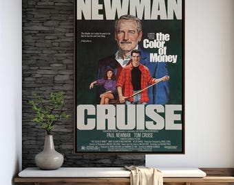 The Color of Money Movie Poster | High Quality Print | Movie Art | Wall Decor | Film Fan Collectibles | Gift Poster