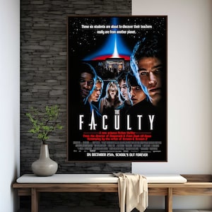 The Faculty Movie Poster | High Quality Print | Movie Art | Wall Decor | Film Fan Collectibles | Gift Poster