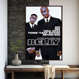 Póster de la película Belly / Impresión de alta calidad / Arte cinematográfico / Decoración de pared / Objetos de colección para fanáticos del cine / Póster de regalo