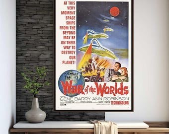 The War of the Worlds Movie Poster | High Quality Print | Movie Art | Wall Decor | Film Fan Collectibles | Gift Poster