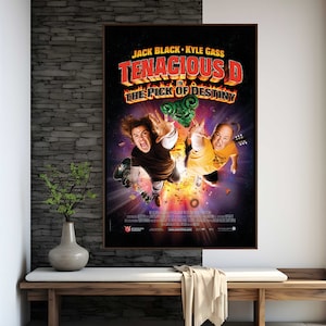 Póster de la película Tenacious D en The Pick of Destiny / Impresión de alta calidad / Arte cinematográfico / Decoración de pared / Objetos de colección para fanáticos del cine / Póster de regalo