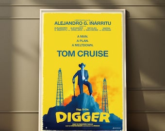 Digger Movie Poster | High Quality Print | Movie Art | Wall Decor | Film Fan Collectibles | Gift Poster