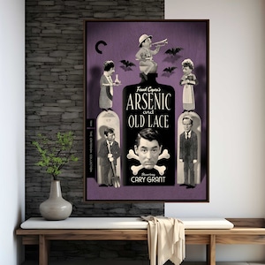 Arsen und Old Lace Movie Poster | Hochwertiger Druck | Filmkunst | Wanddekoration | Filmfächer Sammlerstücke | Geschenk Poster