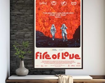 Fire of Love Movie Poster | High Quality Print | Movie Art | Wall Decor | Film Fan Collectibles | Gift Poster