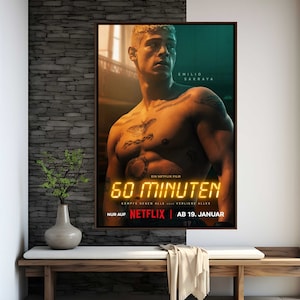 60 Minuten Movie Poster | High Quality Print | Movie Art | Wall Decor | Film Fan Collectibles | Gift Poster