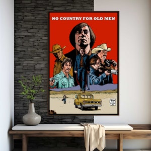 No Country for Old Men Movie Poster | High Quality Print | Movie Art | Wall Decor | Film Fan Collectibles | Gift Poster