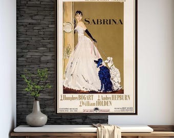 Sabrina Movie Poster | High Quality Print | Movie Art | Wall Decor | Film Fan Collectibles | Gift Poster